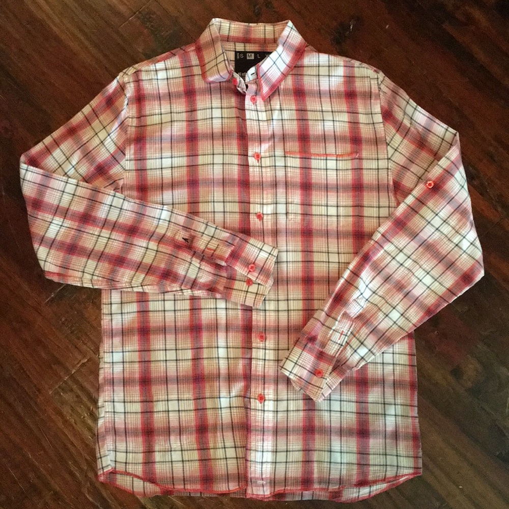 Men’s long sleeve bottom front shirt
